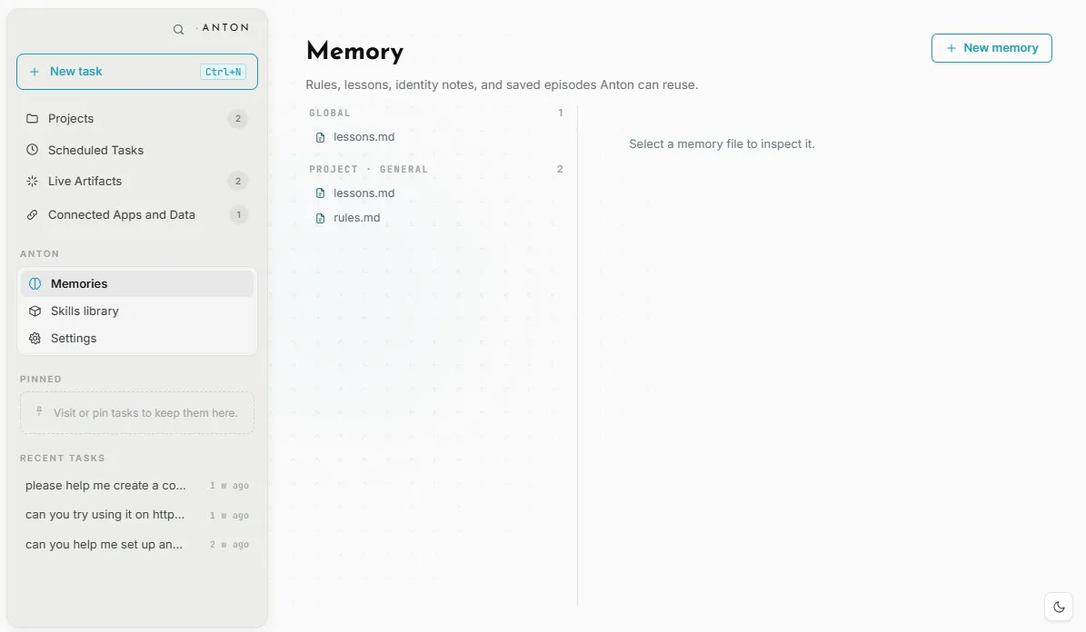 Cowork memory management.